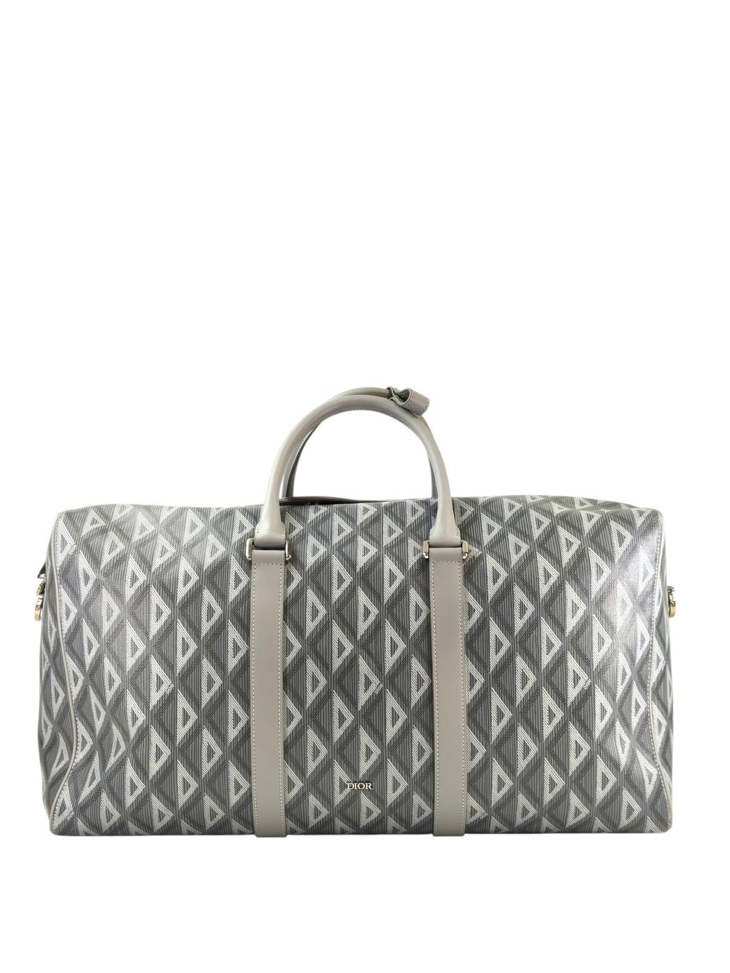 Dior ディオール ランゴ50 ボストンバッグ 2Way ショルダー付 グレー 管理番号：11349