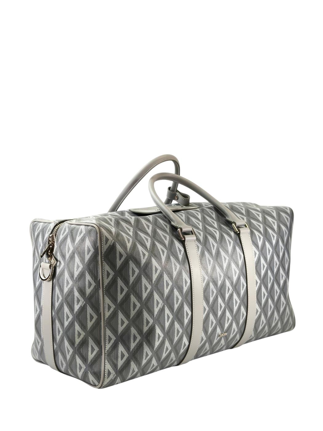 Dior ディオール ランゴ50 ボストンバッグ 2Way ショルダー付 グレー 管理番号：11349