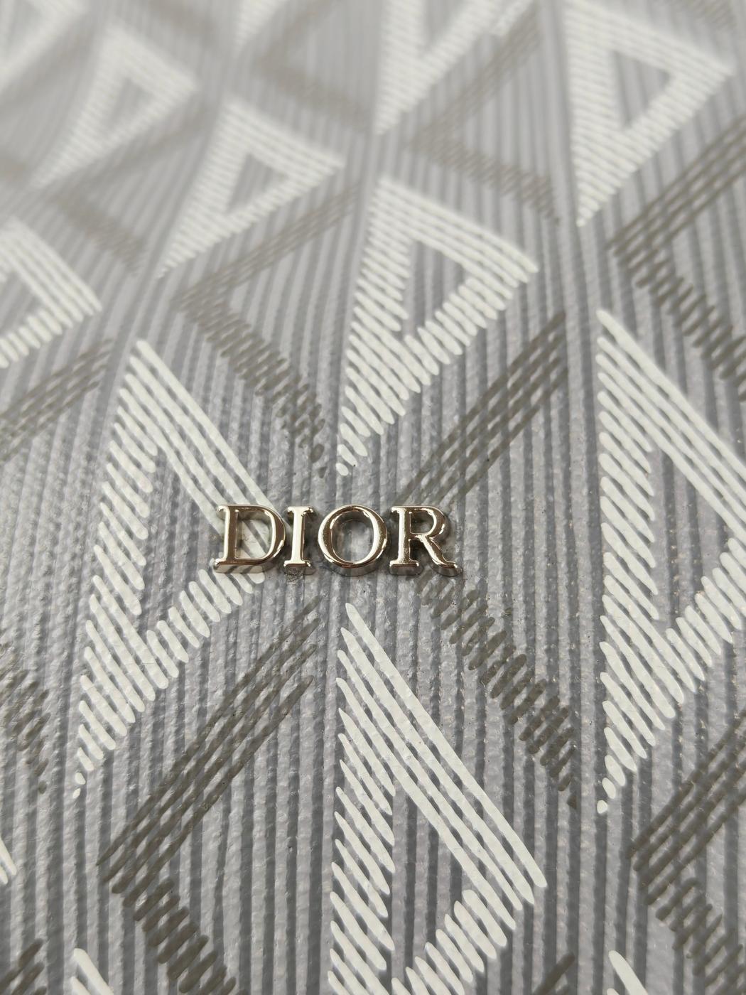 Dior ディオール ランゴ50 ボストンバッグ 2Way ショルダー付 グレー 管理番号：11349