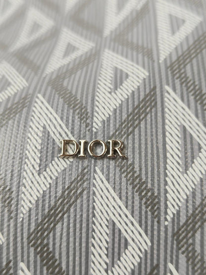 Dior ディオール ランゴ50 ボストンバッグ 2Way ショルダー付 グレー 管理番号：11349