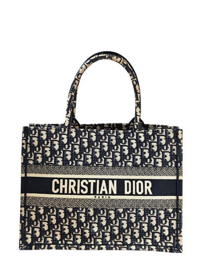 Dior ディオール ブックトート ミディアム トートバッグ ネイビー　 管理番号：11401