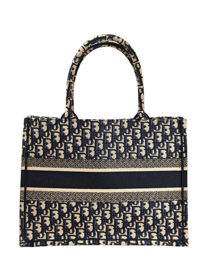 Dior ディオール ブックトート ミディアム トートバッグ ネイビー　 管理番号：11401