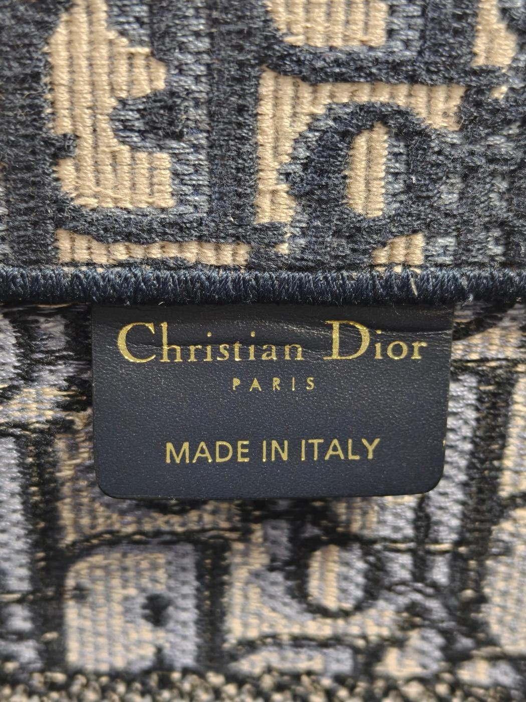 Dior ディオール ブックトート ミディアム トートバッグ ネイビー　 管理番号：11401