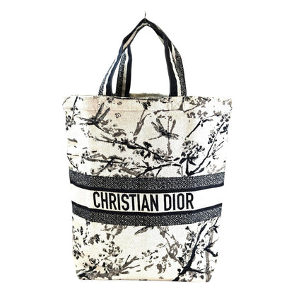 Dior ディオール ノベルティ キャンバス トートバッグ ブラック×ホワイト 管理番号：11467
