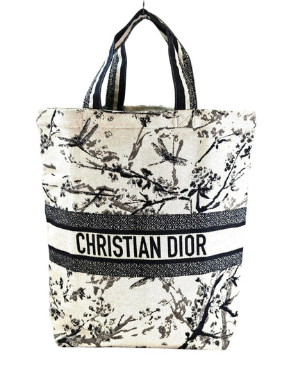 Dior ディオール ノベルティ キャンバス トートバッグ ブラック×ホワイト 管理番号：11467