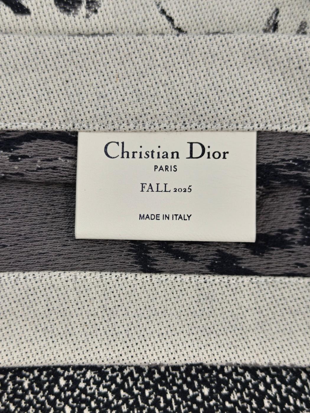 Dior ディオール ノベルティ キャンバス トートバッグ ブラック×ホワイト 管理番号：11467