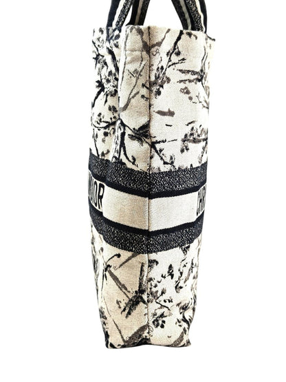Dior ディオール ノベルティ キャンバス トートバッグ ブラック×ホワイト 管理番号：11467