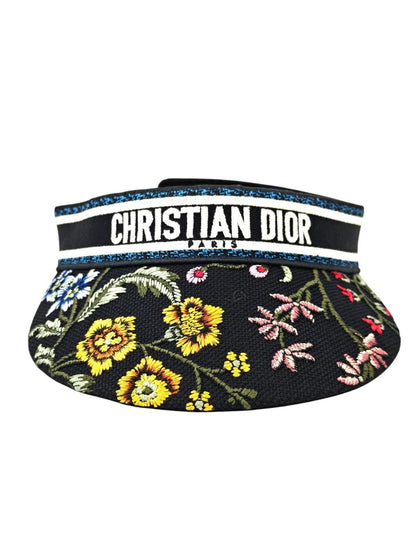 Dior ディオール 花柄 D-Smash サンバイザー ブラック 管理番号：11604