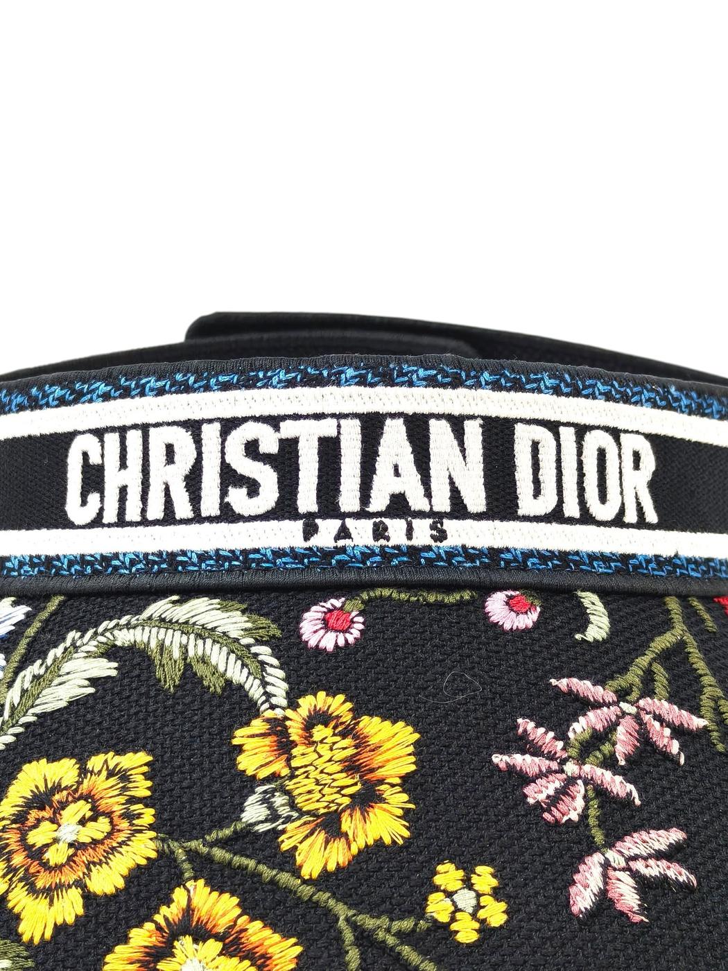 Dior ディオール 花柄 D-Smash サンバイザー ブラック 管理番号：11604