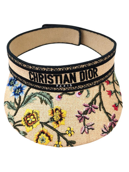 Dior ディオール 花柄 D-Smash サンバイザー ベージュ 管理番号：11606