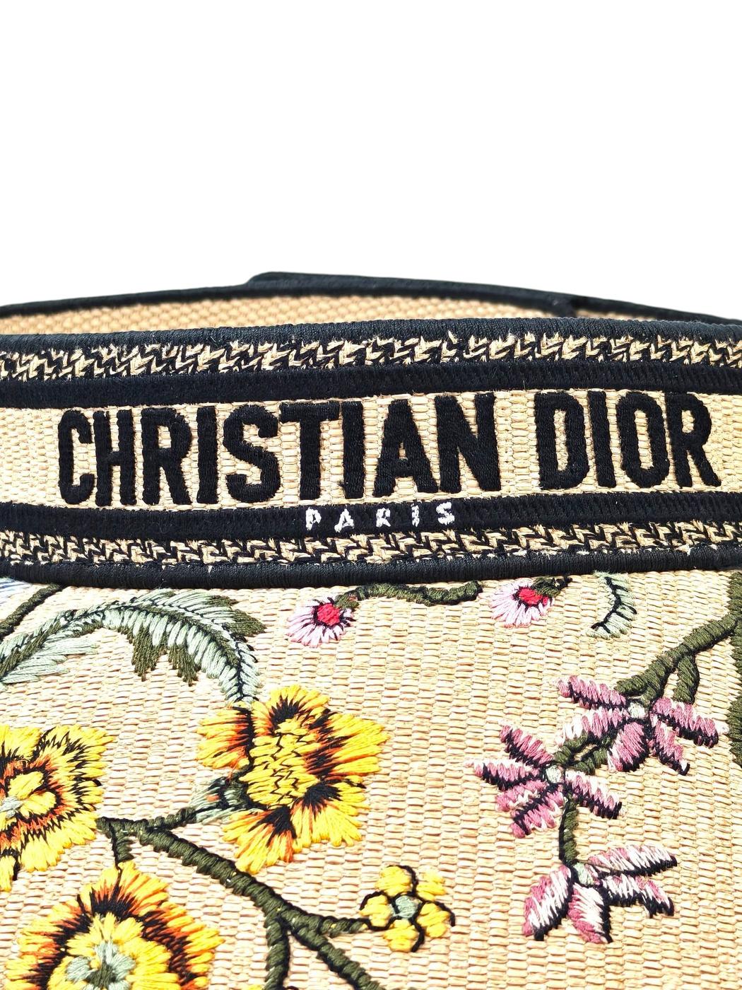 Dior ディオール 花柄 D-Smash サンバイザー ベージュ 管理番号：11606