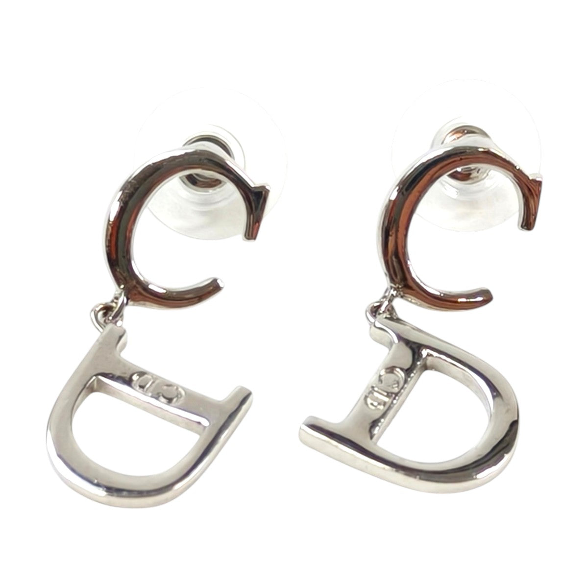 Dior ディオール CDロゴ ピアス シルバー 管理番号：11627