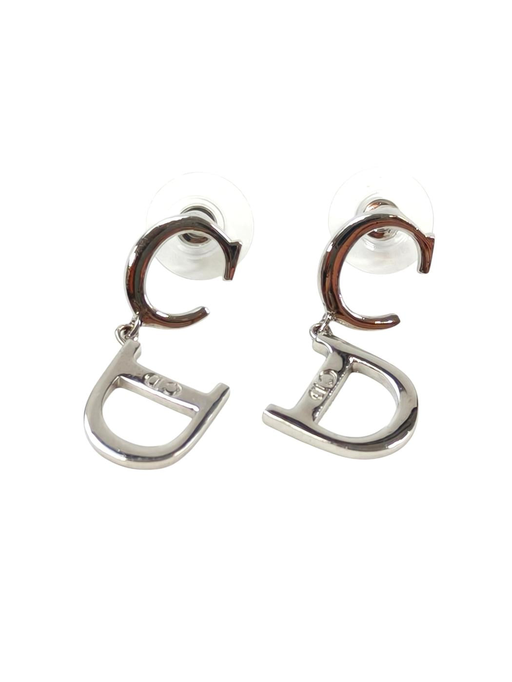 Dior ディオール CDロゴ ピアス シルバー 管理番号：11627