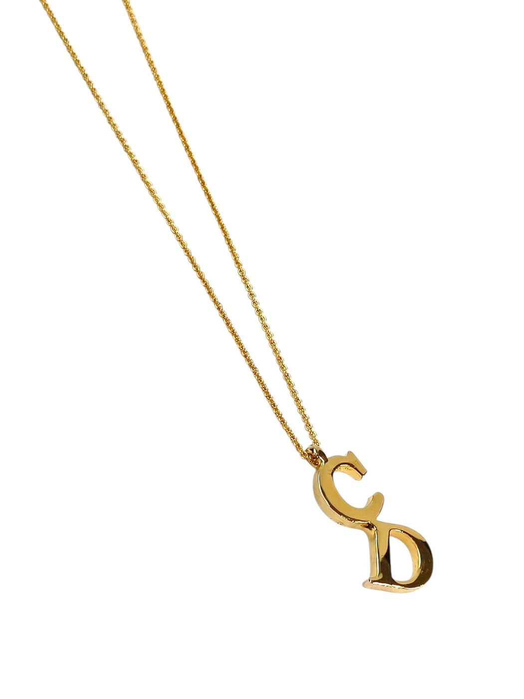 Dior ディオール CDロゴ ネックレス ゴールド 管理番号：11634