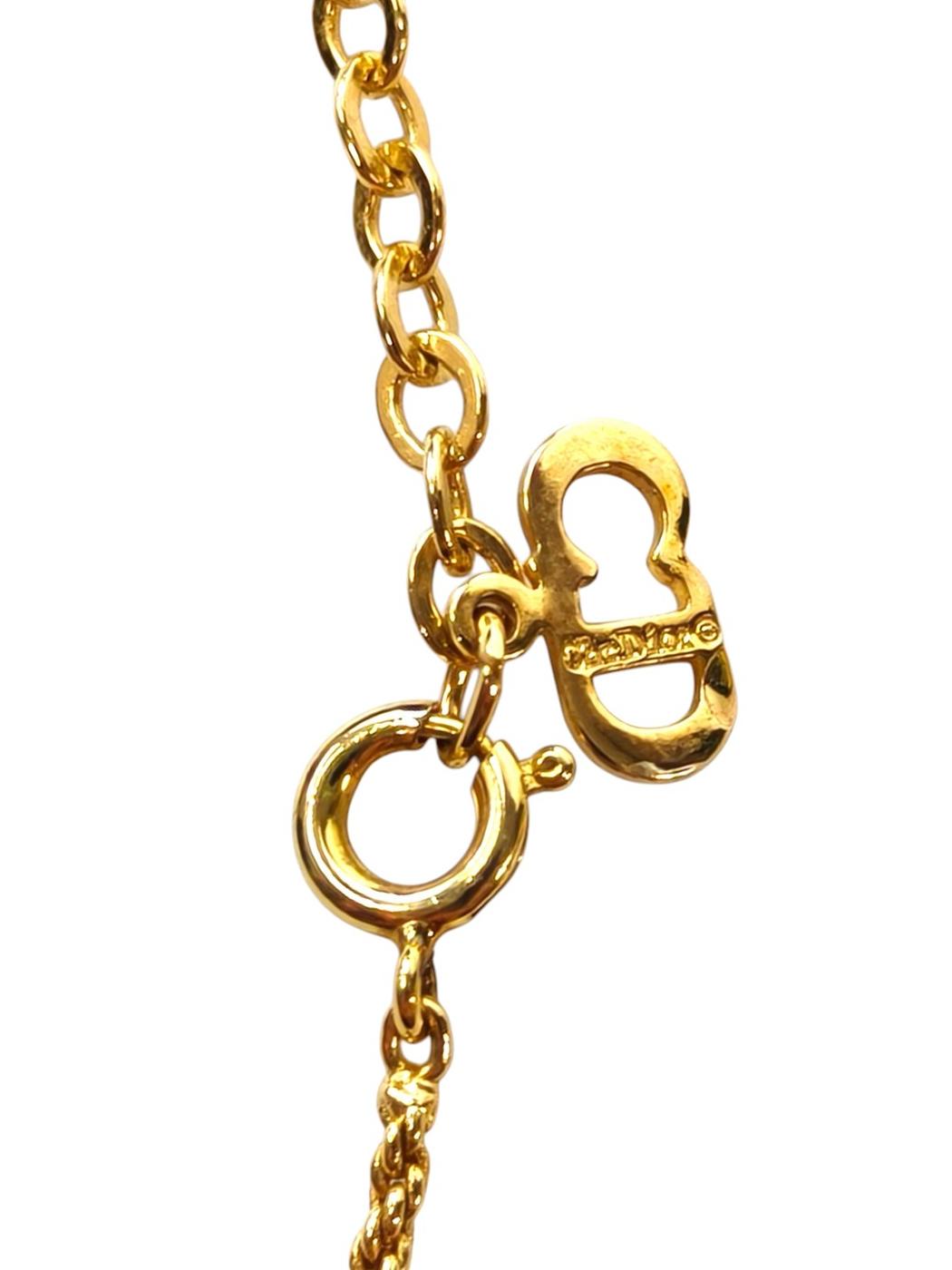 Dior CDロゴ付き ネックレス ゴールド ネックレス 金 管理番号：11766