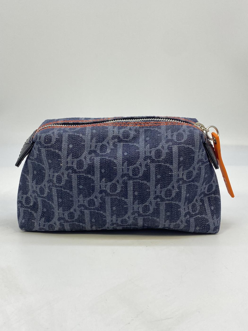 Christian Dior Flight Line Trotter 牛仔布化妆包，参考编号：7612