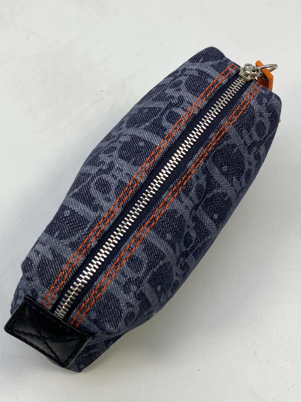Christian Dior Flight Line Trotter 牛仔布化妆包，参考编号：7612