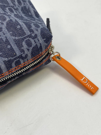 Christian Dior Flight Line Trotter 牛仔布化妆包，参考编号：7612