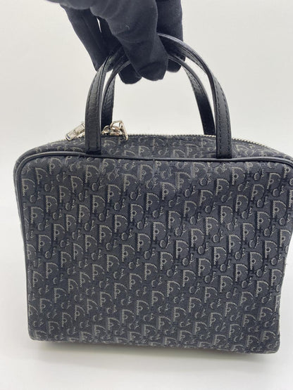 DIOR ディオール トロッターパターン ミニハンドバッグ ブラック 管理番号：8083