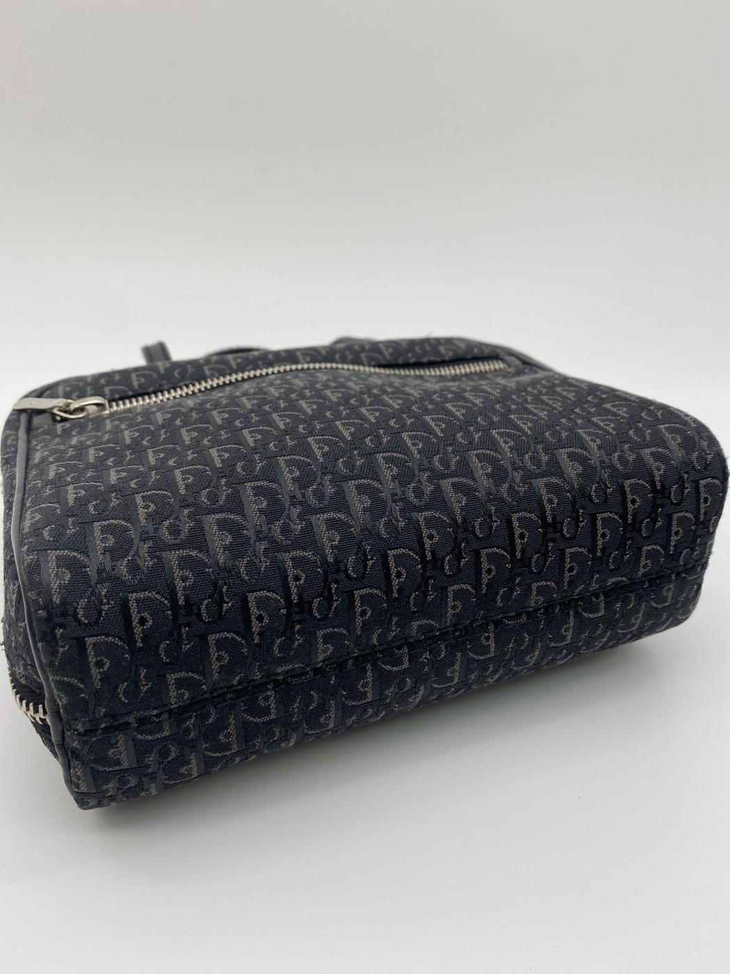 DIOR ディオール トロッターパターン ミニハンドバッグ ブラック 管理番号：8083