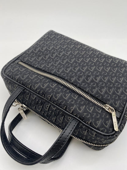 DIOR ディオール トロッターパターン ミニハンドバッグ ブラック 管理番号：8083