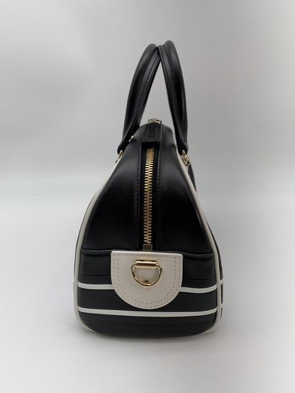 ディオール Christian Dior ハンドバッグ ショルダーバッグ ヴァイブ スモール ボーリングバッグ ブラック×ホワイト e58838a 管理番号：8903