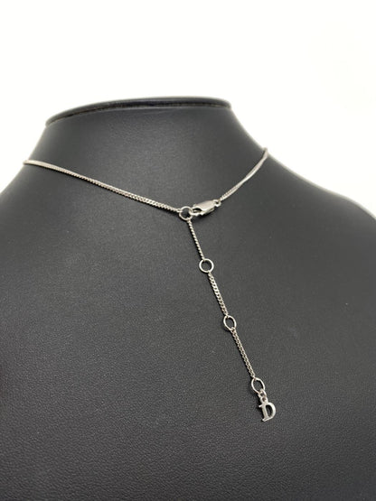 Dior ディオール プレート ハート ネックレス シルバー 管理番号：8948