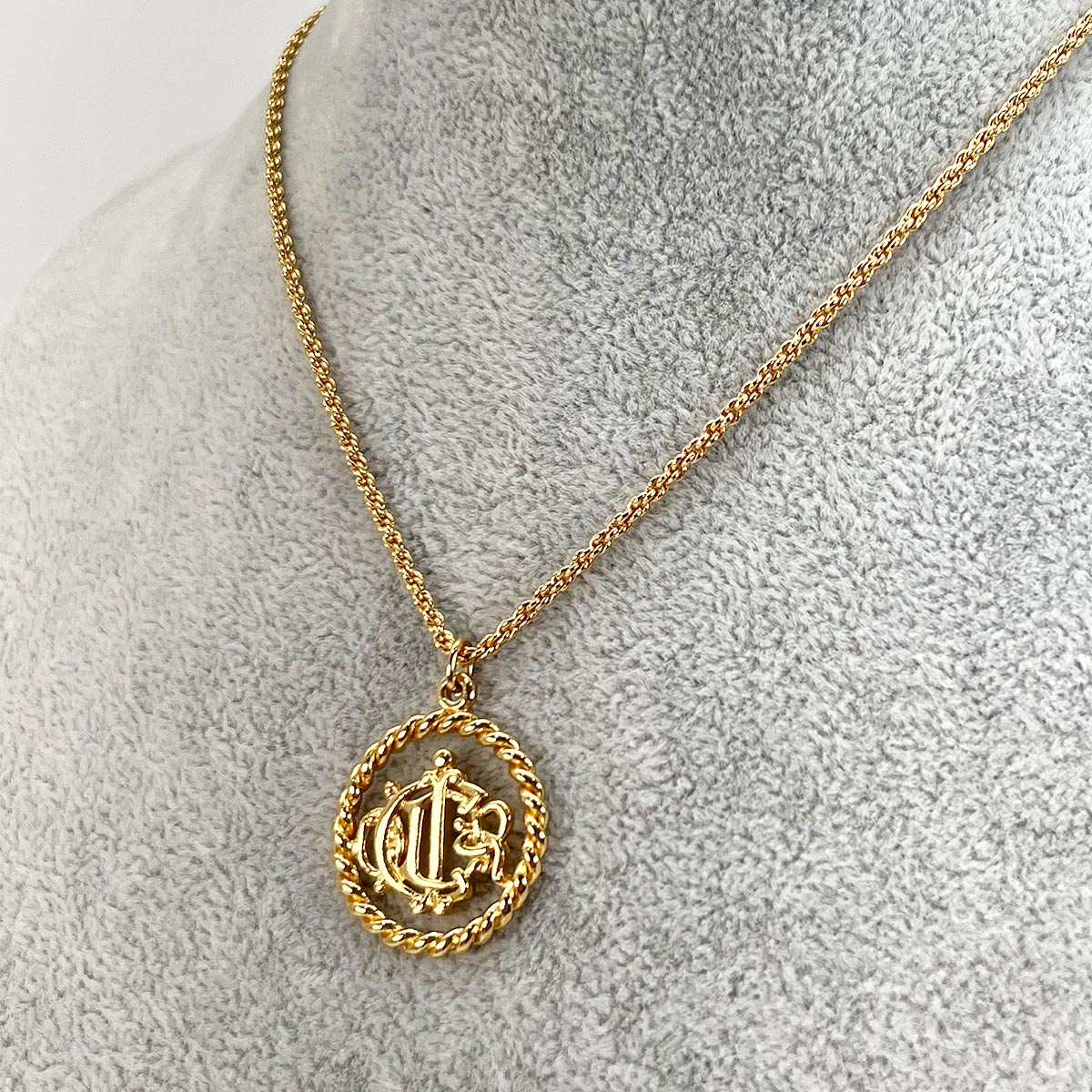 克里斯汀·迪奥 (CHRISTIAN DIOR) Dior 标志项链，金色，女士，参考编号：8957
