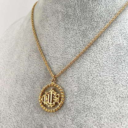 克里斯汀·迪奥 (CHRISTIAN DIOR) Dior 标志项链，金色，女士，参考编号：8957