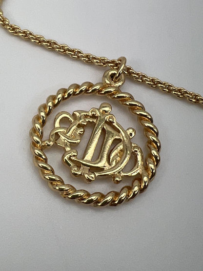 克里斯汀·迪奥 (CHRISTIAN DIOR) Dior 标志项链，金色，女士，参考编号：8957