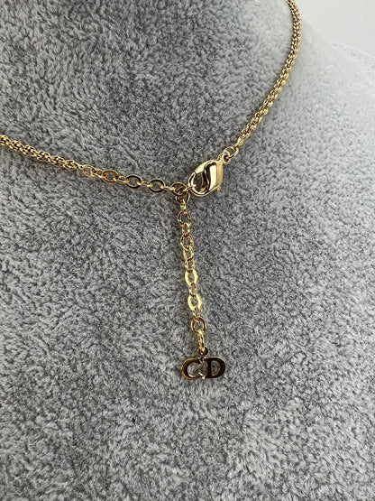 克里斯汀·迪奥 (CHRISTIAN DIOR) Dior 标志项链，金色，女士，参考编号：8957