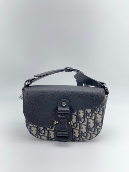 Dior Deal Oblique 马鞍形肩背包，黑色，参考编号：9258