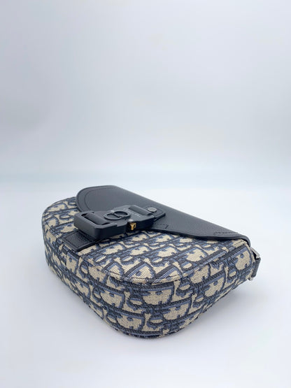 Dior Deal Oblique 马鞍形肩背包，黑色，参考编号：9258