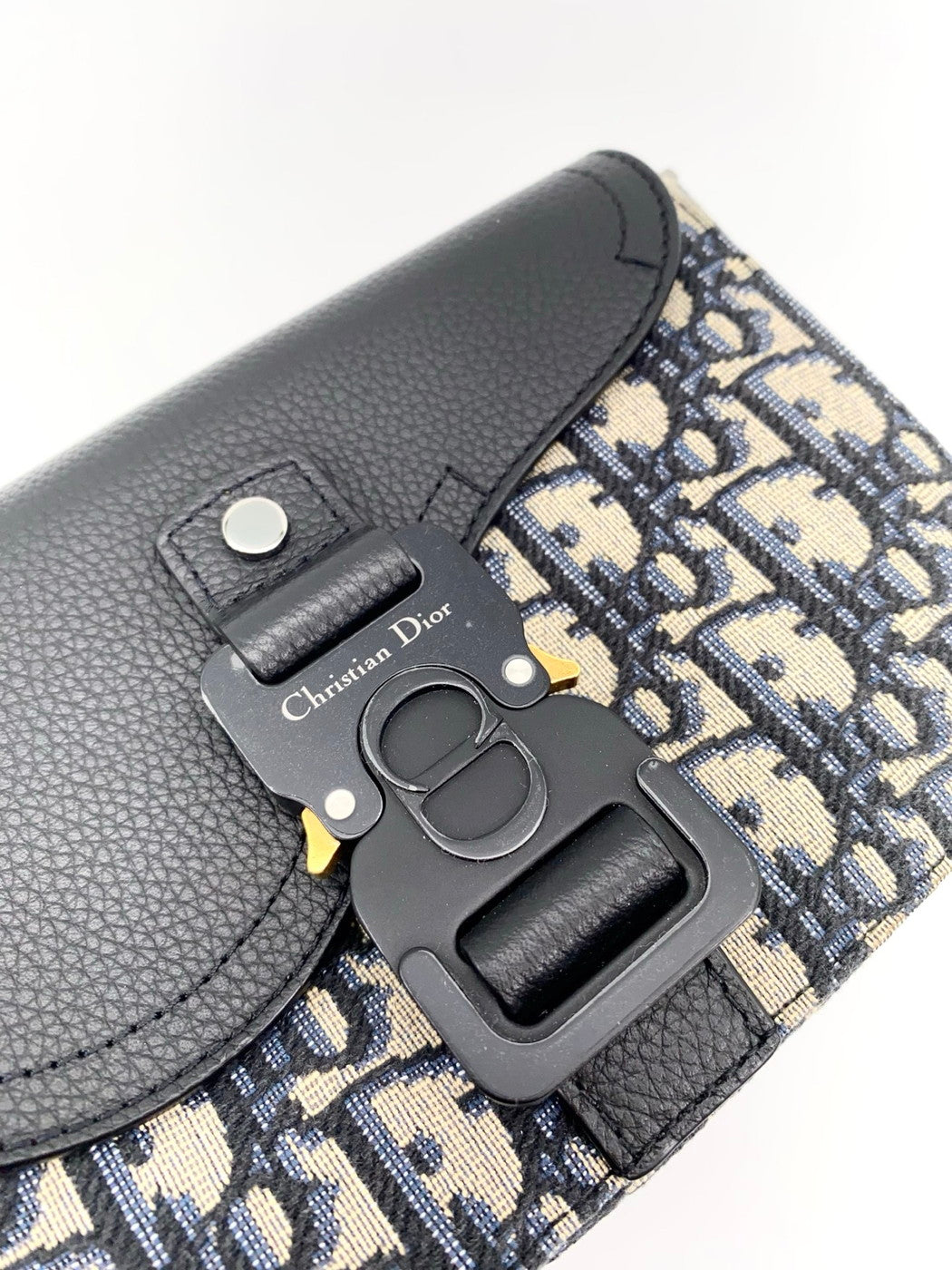 Dior Deal Oblique 马鞍形肩背包，黑色，参考编号：9258