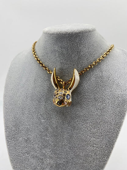 Dior ディオール クチュール コスチュームジュエリー ウサギ型 ネックレス ゴールド 希少 管理番号：9364