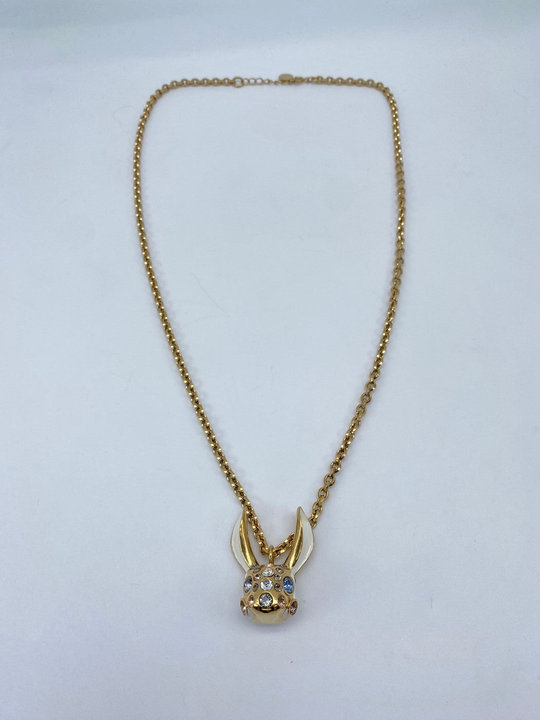 Dior ディオール クチュール コスチュームジュエリー ウサギ型 ネックレス ゴールド 希少 管理番号：9364