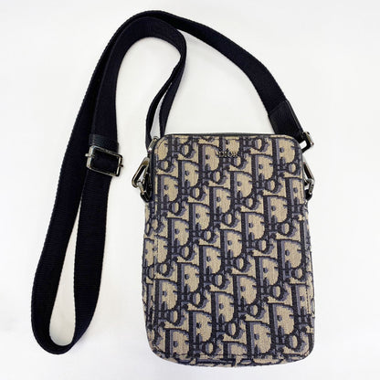 DIOR ディオール メッセンジャーポーチ ショルダーバッグ オブリーク ネイビー 2ESBC265YSE 管理番号：9434