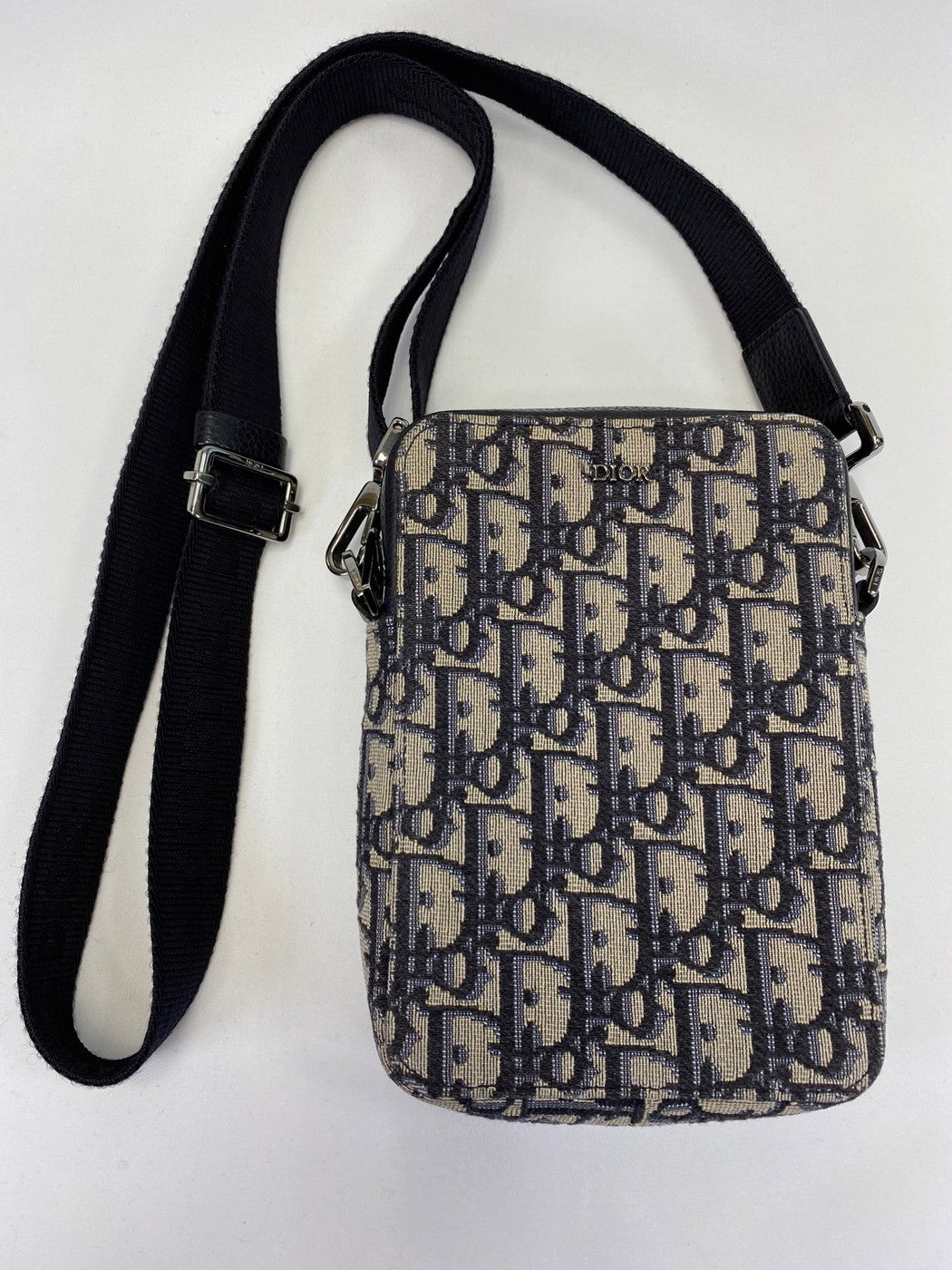 DIOR ディオール メッセンジャーポーチ ショルダーバッグ オブリーク ネイビー 2ESBC265YSE 管理番号：9434