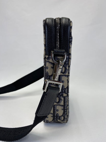DIOR ディオール メッセンジャーポーチ ショルダーバッグ オブリーク ネイビー 2ESBC265YSE 管理番号：9434