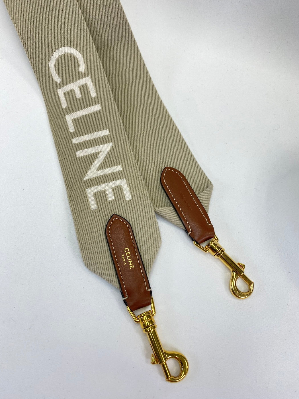 CELINE 长肩带，49S012AEP.03BW，仅含肩带，饰有品牌标志，米色，参考编号：9456