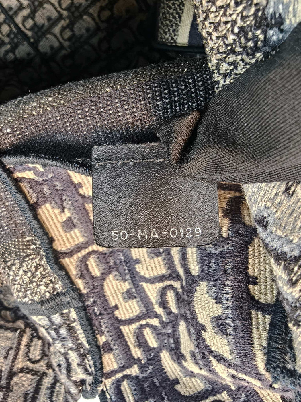 Dior ディオール オブリーク エンブロイダリー リュック バックパック ベージュ×ネイビー 管理番号：9876