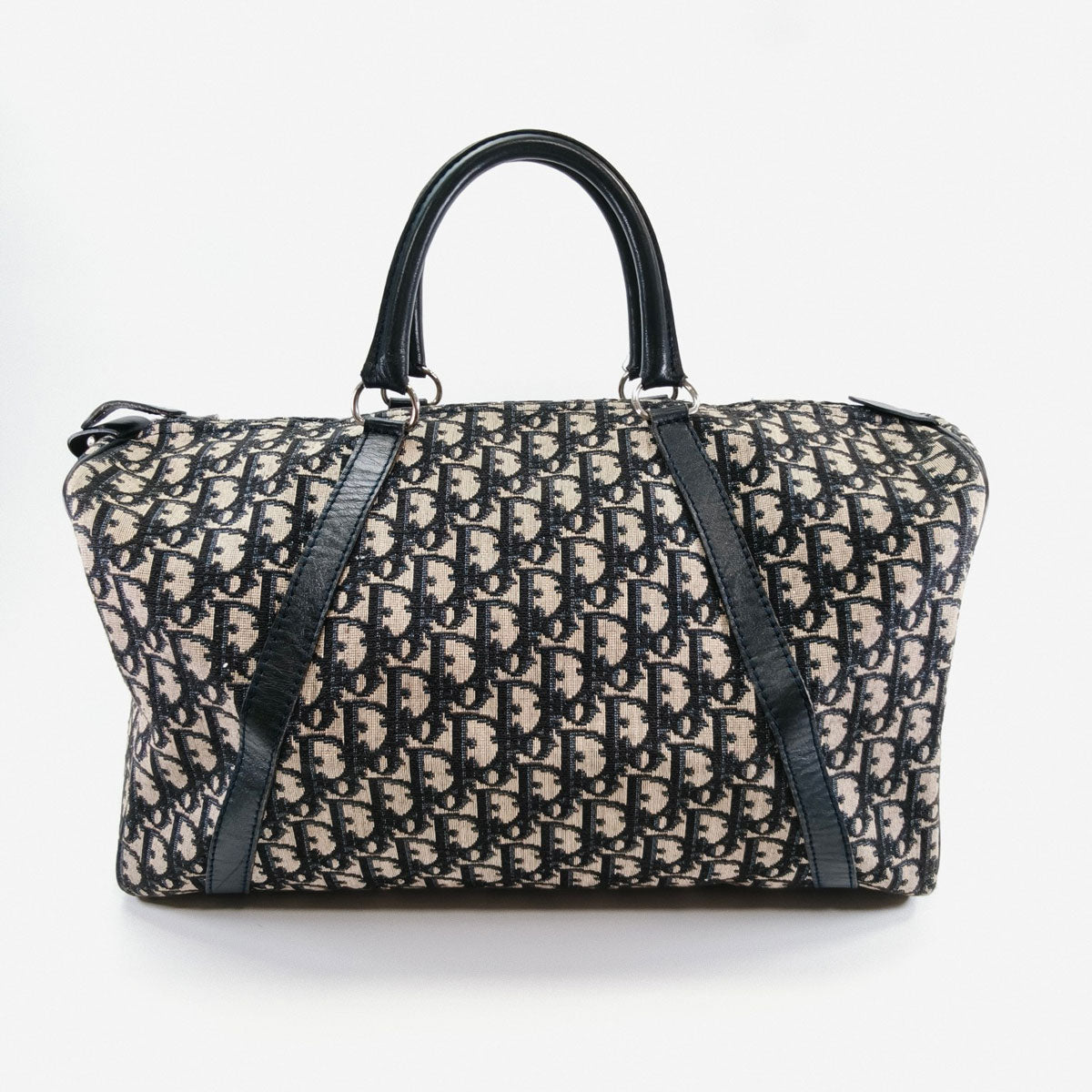 Christian Dior Vintage Trotter Boston Bag，海军蓝，参考编号：9878