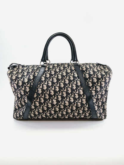 Christian Dior Vintage Trotter Boston Bag，海军蓝，参考编号：9878