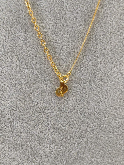 Christian Dior CD 标志金项链。货号：9957。