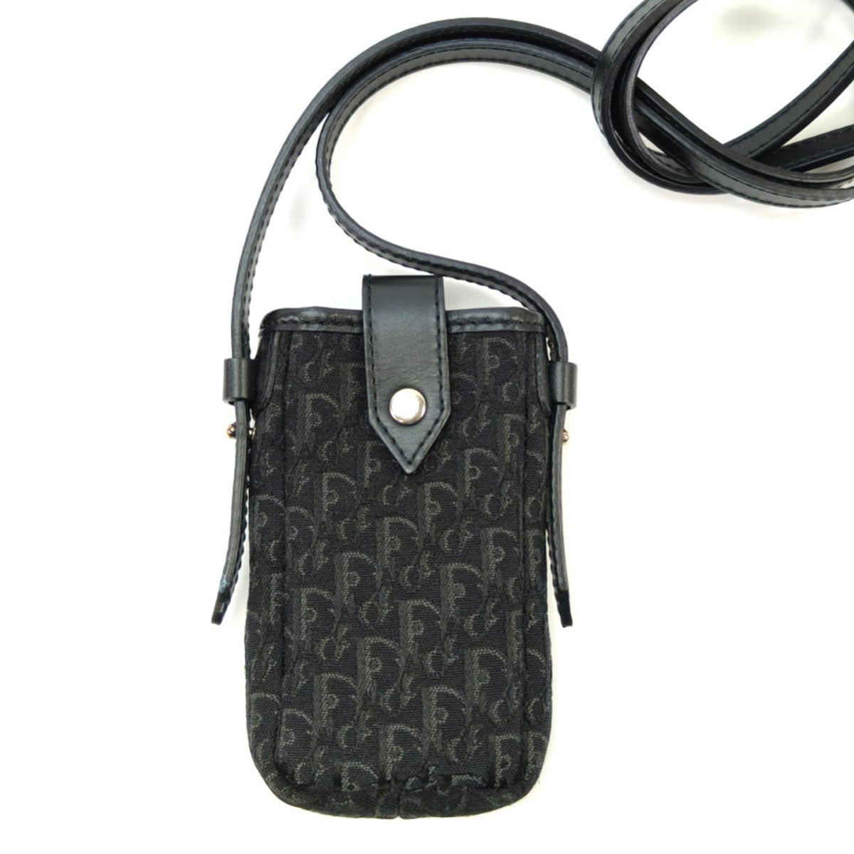 クリスチャンディオール Christian Dior トロッター ショルダーバッグ ショルダーポーチ ミニバッグ 黒 管理番号：9969