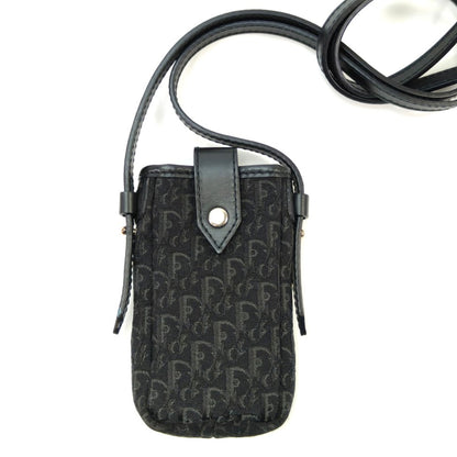 クリスチャンディオール Christian Dior トロッター ショルダーバッグ ショルダーポーチ ミニバッグ 黒 管理番号：9969