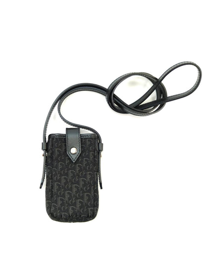 クリスチャンディオール Christian Dior トロッター ショルダーバッグ ショルダーポーチ ミニバッグ 黒 管理番号：9969