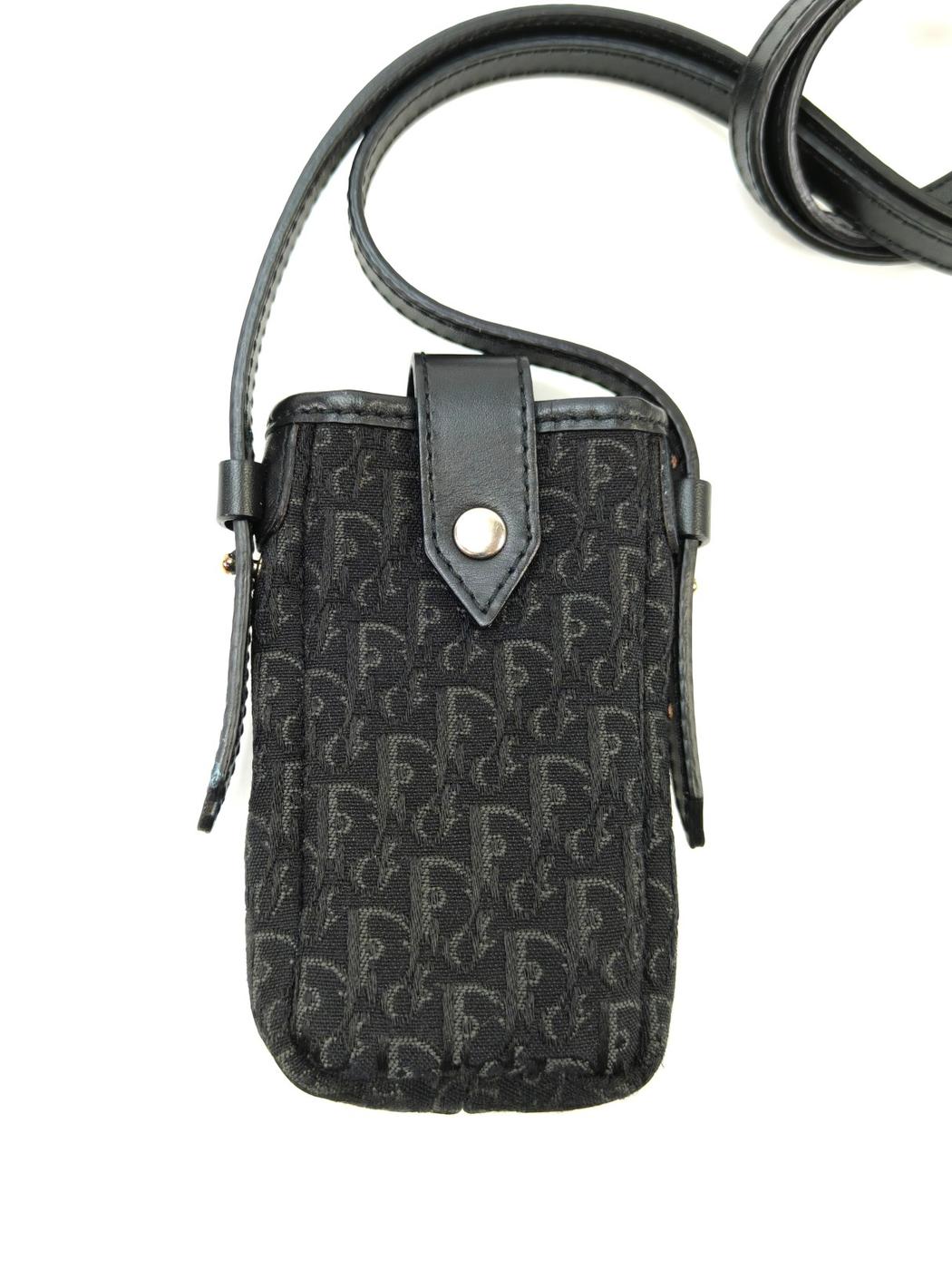 クリスチャンディオール Christian Dior トロッター ショルダーバッグ ショルダーポーチ ミニバッグ 黒 管理番号：9969