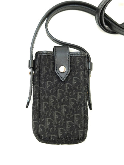 クリスチャンディオール Christian Dior トロッター ショルダーバッグ ショルダーポーチ ミニバッグ 黒 管理番号：9969