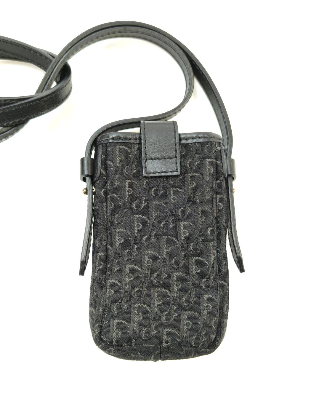 クリスチャンディオール Christian Dior トロッター ショルダーバッグ ショルダーポーチ ミニバッグ 黒 管理番号：9969